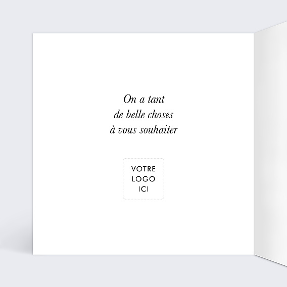 Carte de vœux entreprise Immobilier boule à neige Intérieur Gauche