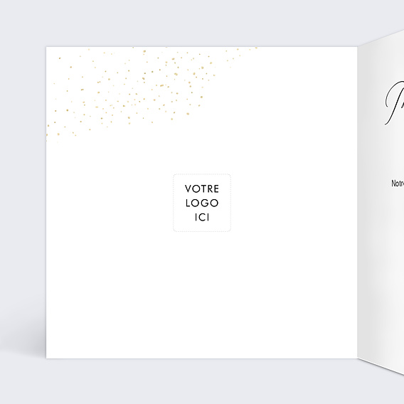 Carte de vœux entreprise Immobilier Intérieur Gauche