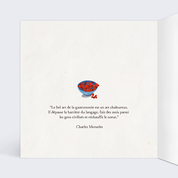 Carte de vœux entreprise Le Goût du Succès Intérieur Gauche