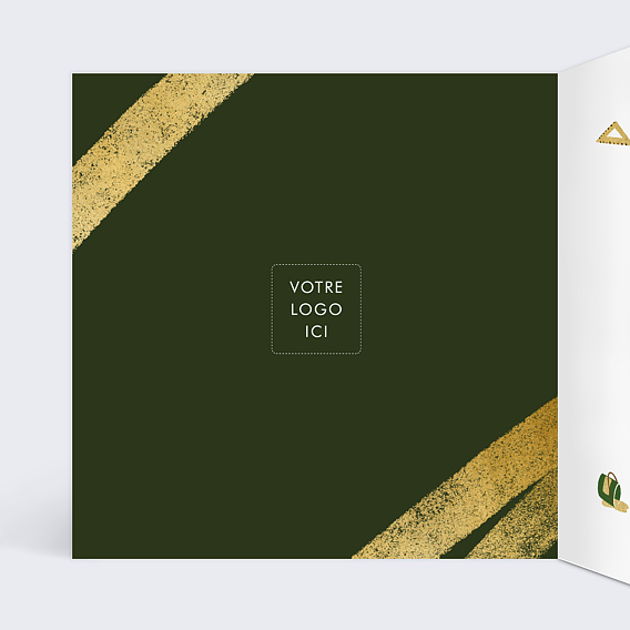 Carte de vœux entreprise Métiers Bâtiments Intérieur Gauche