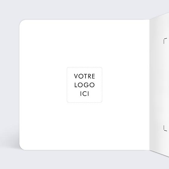 Carte de vœux entreprise Minimaliste Intérieur Gauche