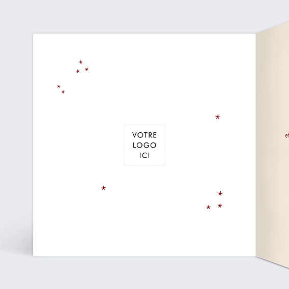 Carte de vœux entreprise Pêle-mêle de Noël Intérieur Gauche