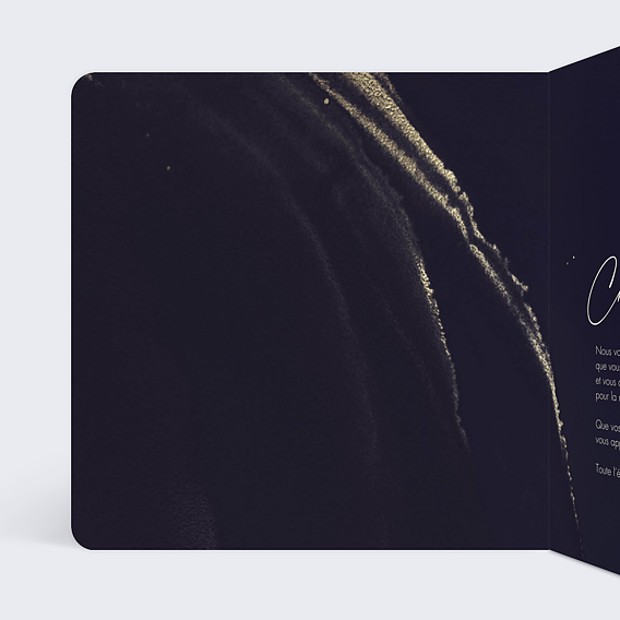 Carte de vœux entreprise Prestige Intérieur Gauche