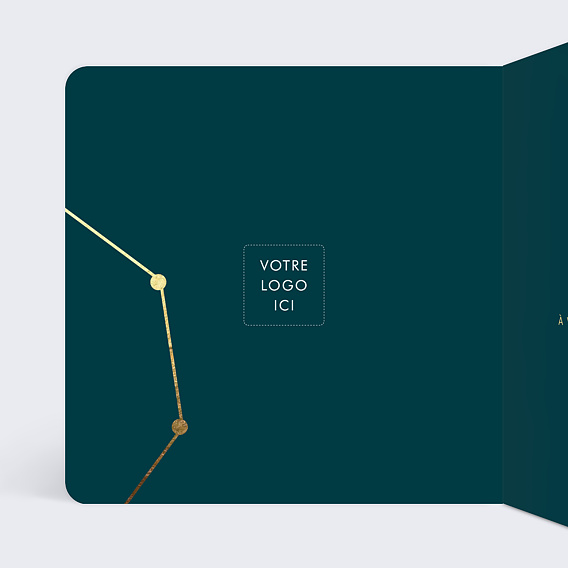 Carte de vœux entreprise Progression Intérieur Gauche