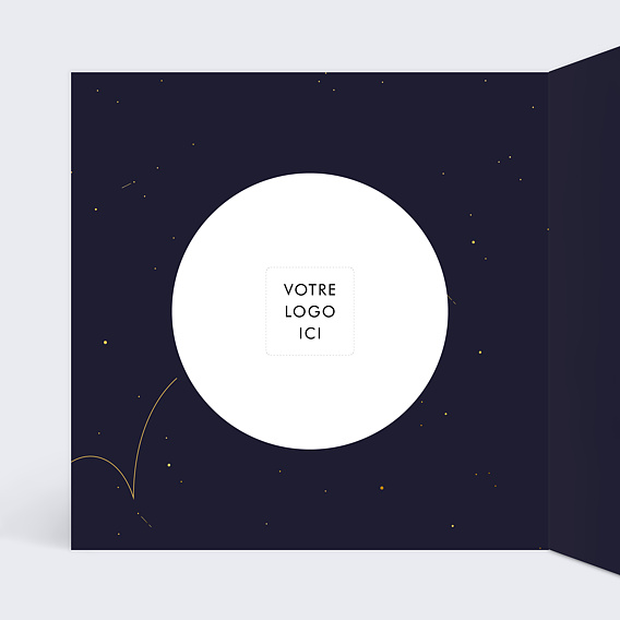 Carte de vœux entreprise Rebondir Intérieur Gauche