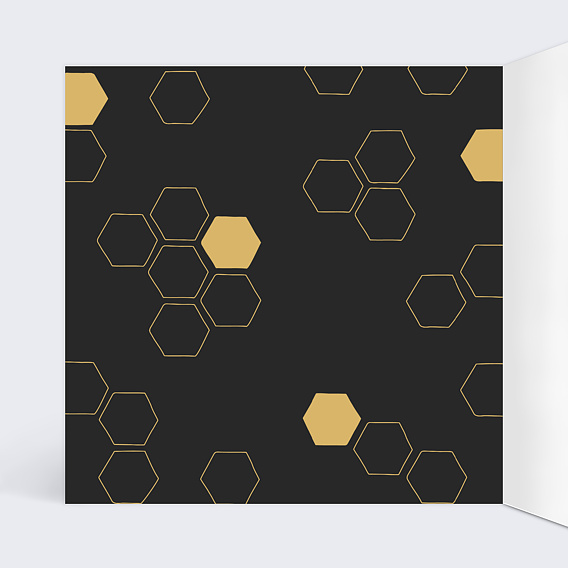 Carte de vœux entreprise Ruche Intérieur Gauche