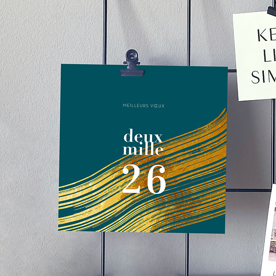 Carte de vœux entreprise Mouvement Après 4