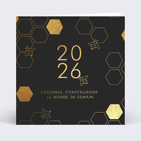 Carte de Voeux Entreprise Ruche