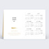 Carte de vœux entreprise Calendrier Éclat Verso