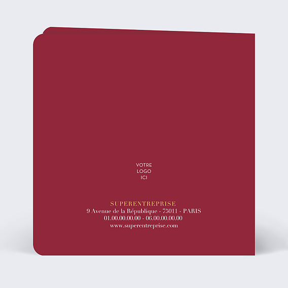 Carte de vœux entreprise Bravo Verso