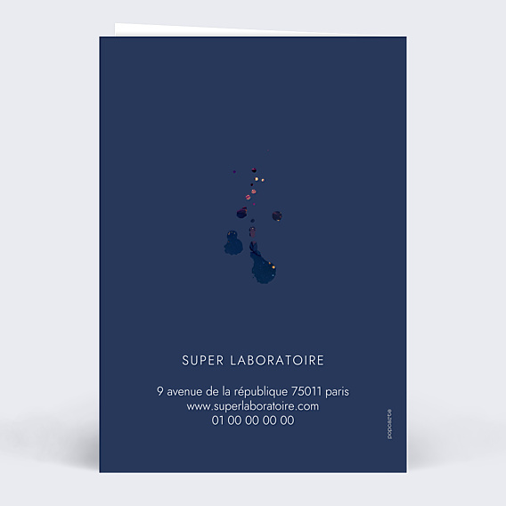 Carte de Voeux Entreprise Labo Pipette