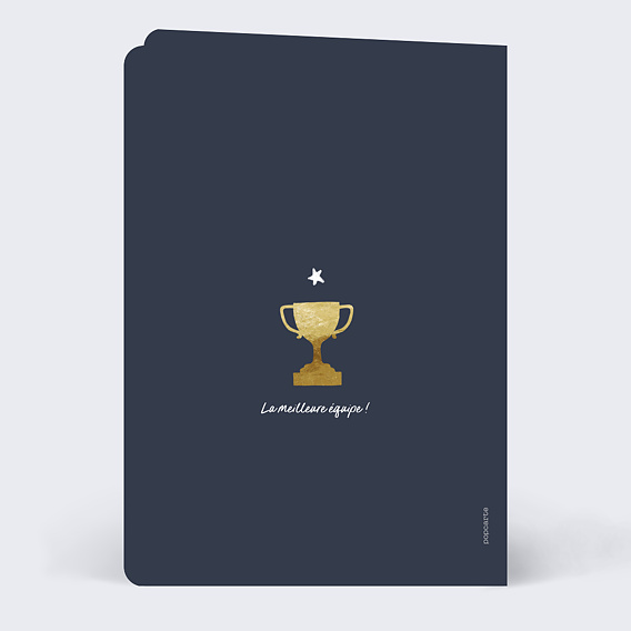 Carte de vœux entreprise Association Sportive Verso