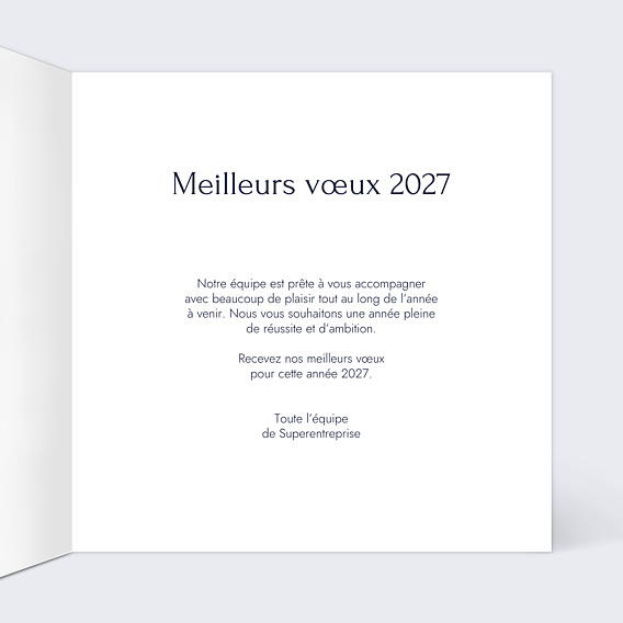 Carte de Voeux Entreprise Blob Bleu