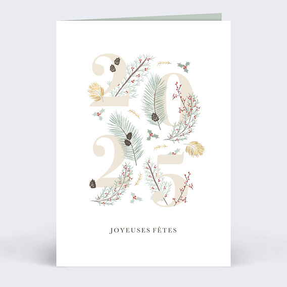 Carte de Voeux Entreprise Chiffre Caché