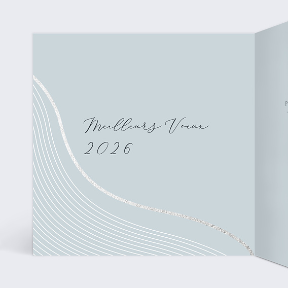 Carte de vœux entreprise Belle Année Intérieur Gauche