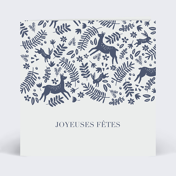 Carte de vœux entreprise Scandinave Recto