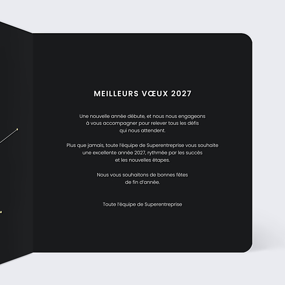 Carte de Voeux Entreprise Explosion Futuriste