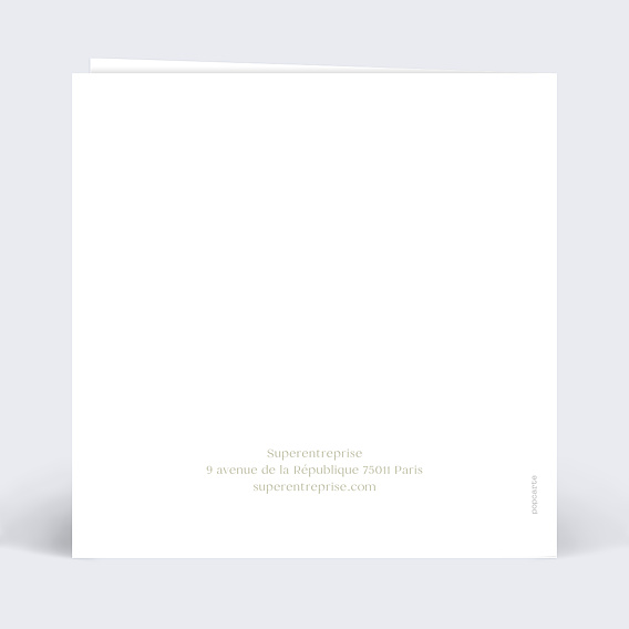 Carte de Voeux Entreprise Etiquette carré