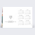 Carte de vœux entreprise Calendrier pinceau terracotta Verso