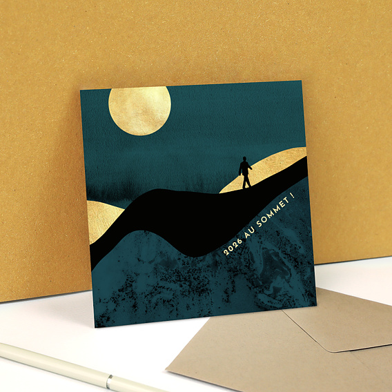 Carte de vœux entreprise Sommets Après 3