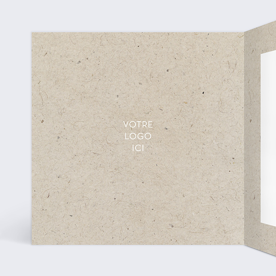 Carte de vœux entreprise Pissenlit Envolée Intérieur Gauche