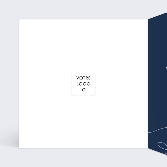 Carte de vœux entreprise Dessin technique Intérieur Gauche