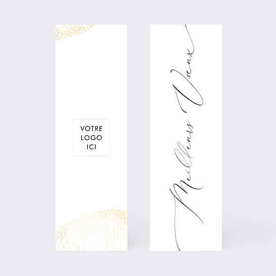 Carte de vœux entreprise Élégante Calligraphie