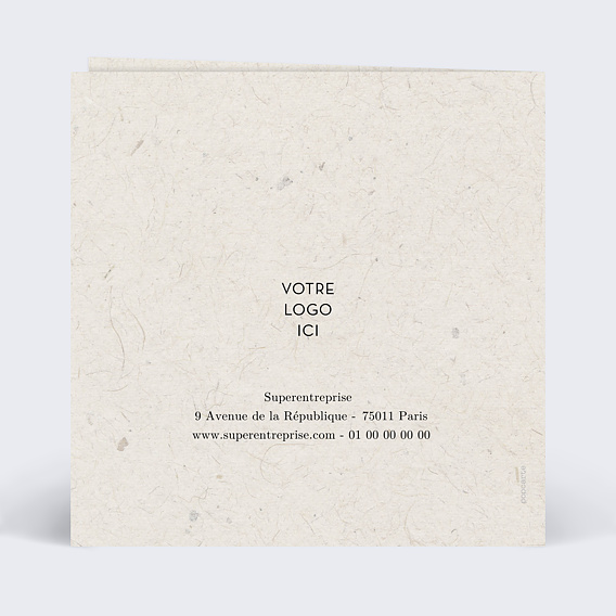 Carte de vœux entreprise Dictionnaire Verso