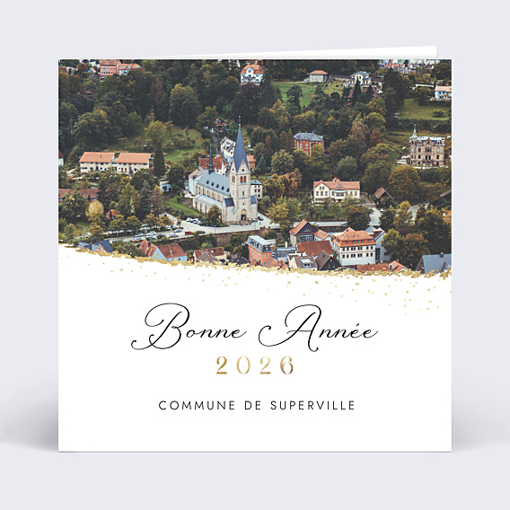 Carte de Voeux Entreprise Ville Mairie