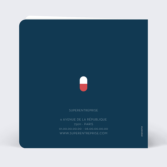 Carte de vœux entreprise En Pleine Forme Verso