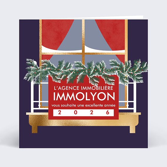 Carte de Voeux Entreprise Agence Immobilière