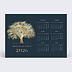 Carte de vœux entreprise Calendrier arbre