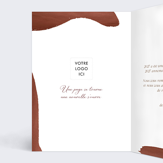 Carte de Voeux Entreprise Jeu de typographie