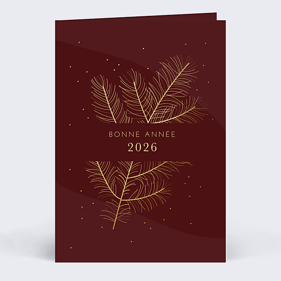 Carte de Voeux Entreprise Bandeau Branchage