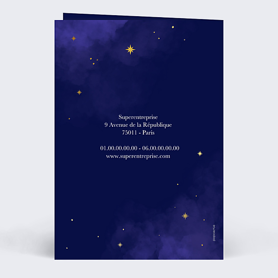 Carte de Voeux Entreprise Concept positif