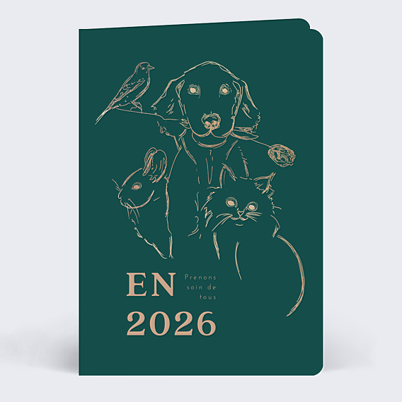 Carte de Voeux Entreprise Animaux