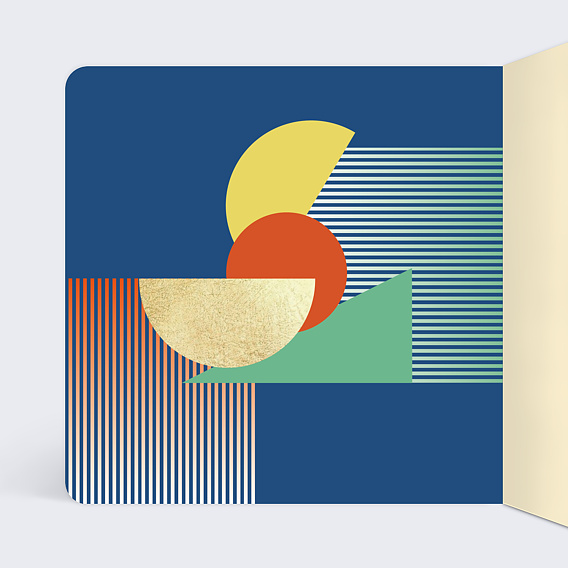 Carte de vœux entreprise Chiffres cachés Intérieur Gauche