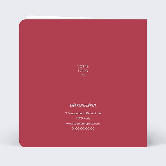 Carte de vœux entreprise Cultiver Verso