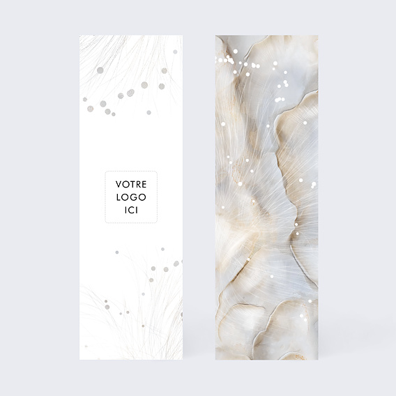 Carte de vœux entreprise Explosion organique nacrée