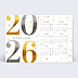 Carte de Voeux Entreprise Calendrier Voeux