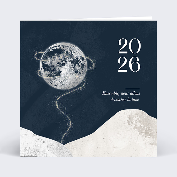 Carte de vœux entreprise Ambition Recto