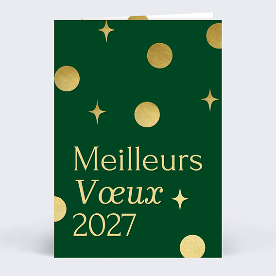 Carte de vœux entreprise Confettis célestes