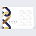 Carte de vœux entreprise Calendrier Maillons