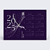 Carte de vœux entreprise Calendrier organique Recto