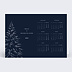 Carte de vœux entreprise Calendrier Sous la Neige