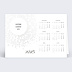 Carte de vœux entreprise Explosion Logo Calendrier Recto