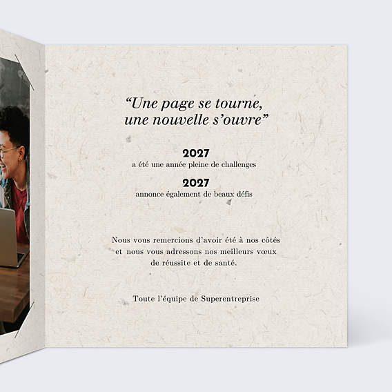 Carte de Voeux Entreprise Dictionnaire