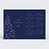 Carte de vœux entreprise Calendrier Sous la Neige