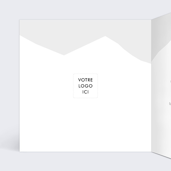 Carte de Voeux Entreprise Skieur avenir