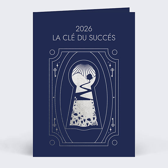 Carte de Voeux Entreprise Cle du Succes